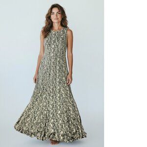 Woman Within: Sleeveless Smocked Camo Dress, Ruching For Comfort, Size 3X